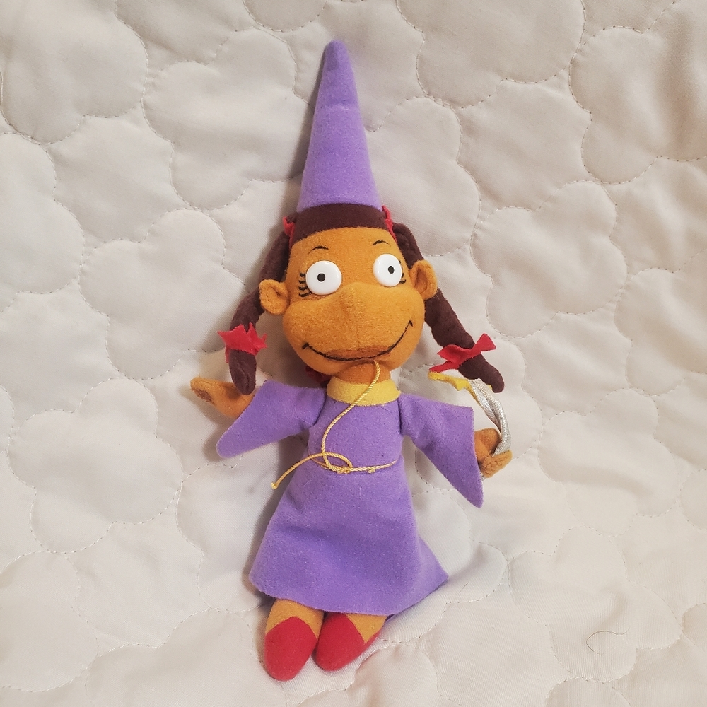 Mattel 1998 Vintage Rugrats Susie Witch Wizard Plush Figure 10" Stuffie Plushie